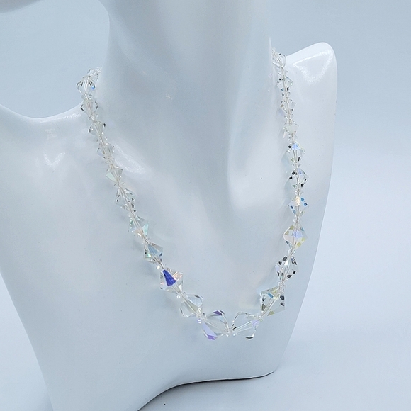 Vintage Crystal AB Necklace #3002 - Picture 1 of 15